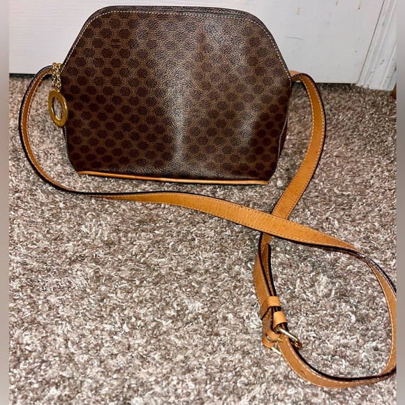 RARE VINTAGE CELINE MACADAM CROSSBODY BAG - Picture 10 of 13